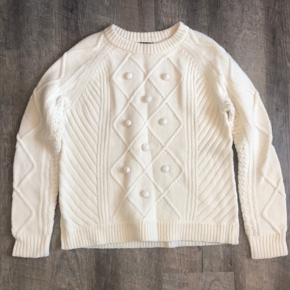 J. Crew Pom Pom Sweater
